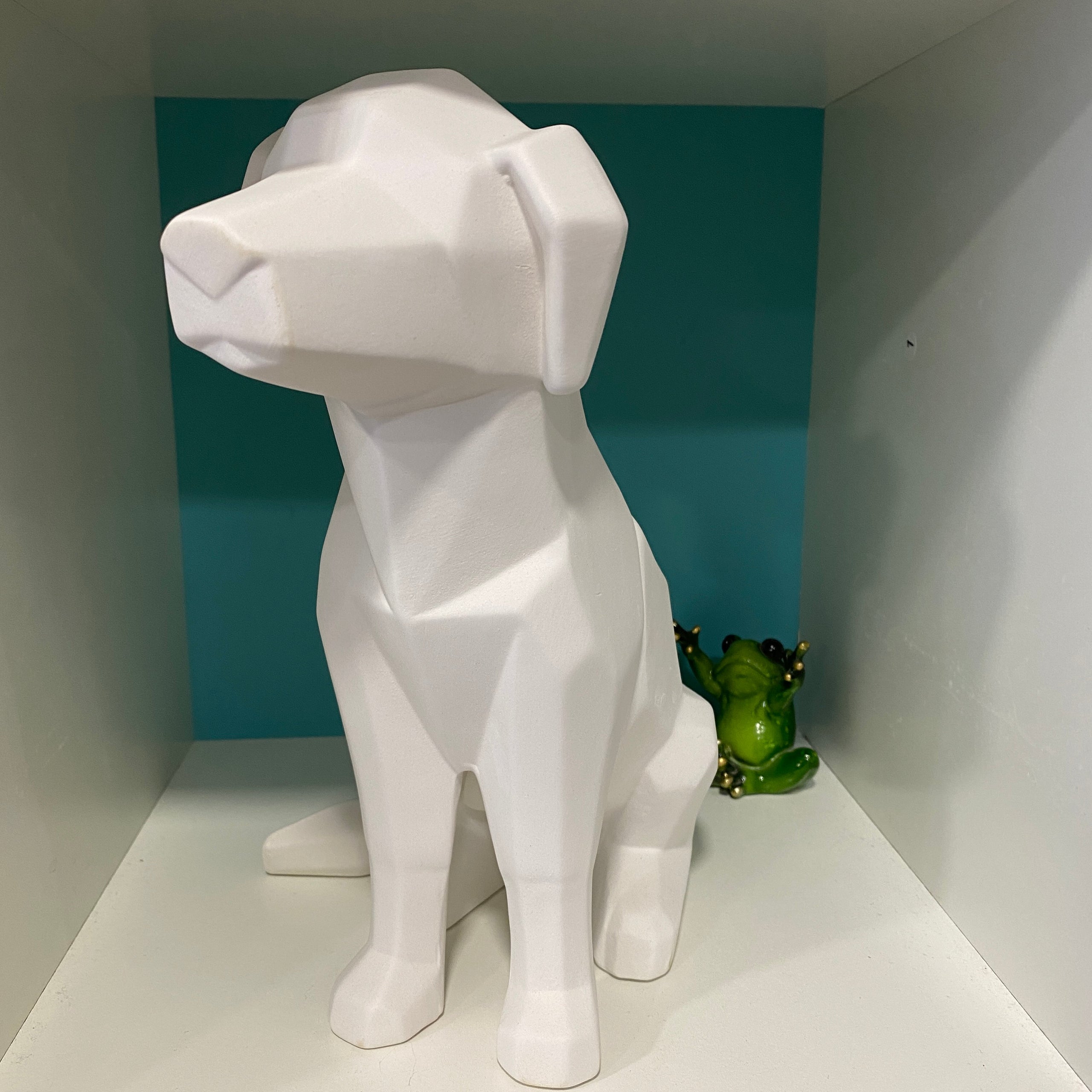 Faceted Dog Fired Frog Pottery Cafe